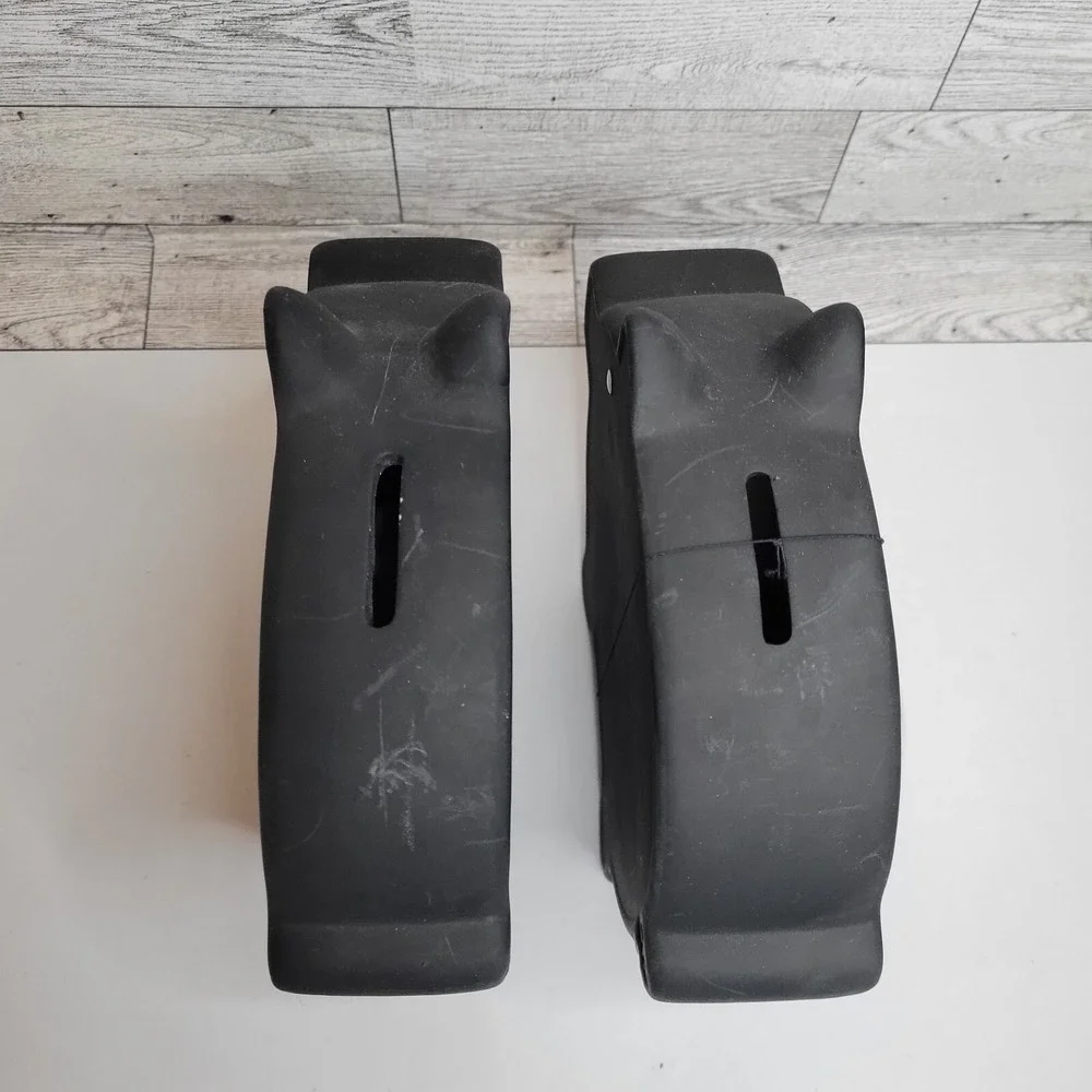 Set Of 2 Ceramic Chalkboard Piggybank Black CUTE! 2013 - READ